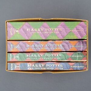 Harry Potter Scholastic Boxed Set Paperback Books  1 - 4